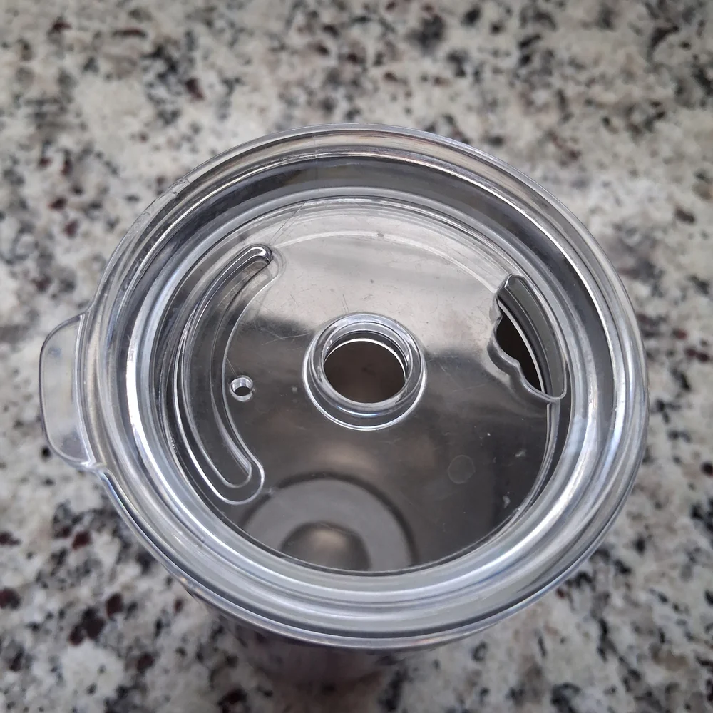 Purple Aluminum drinking Tumbler with Straw hot cold snap on lid